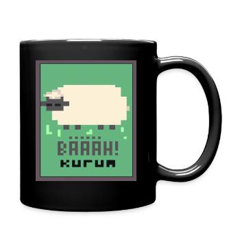 Sheep Green BG - Tasse einfarbig - Schwarz - Rechts