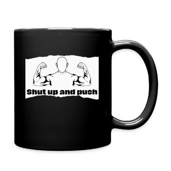 Fitness Trainingsshirt Motiv für alle Gym Jim Fans - Tasse einfarbig - Schwarz - Rechts