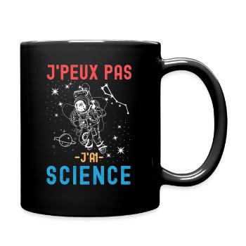 Science astronomie astronaute 2 - Mug uni - noir - Droite