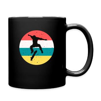 Skateboarding Vintage Retro Skateboarder Skateboar - Tasse einfarbig - Schwarz - Rechts