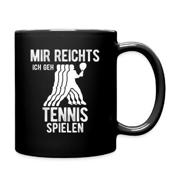 Mir reichts ich geh Volleyball spielen - Tasse einfarbig - Schwarz - Rechts