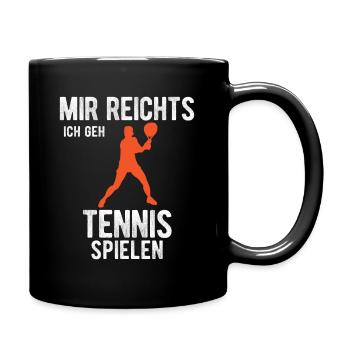 Mir reichts ich geh Volleyball spielen - Tasse einfarbig - Schwarz - Rechts