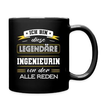 Ich Bin Diese Legendäre Ingenieurin Geschenk - Tasse einfarbig - Schwarz - Rechts