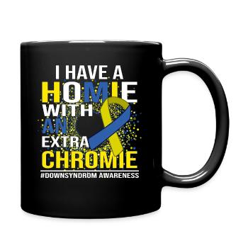 Down Syndrome Support - Down Syndrome Awareness - Full Colour Mug - black - Right