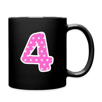 Numéro 4 - Mug uni - noir - Droite