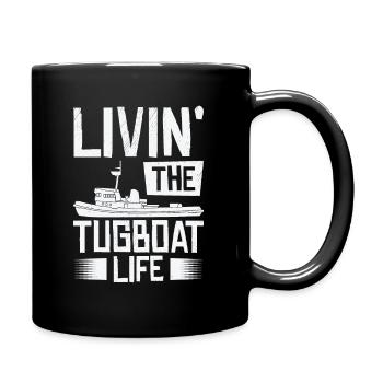 Remorqueur à voile Remorqueur Bateau de sauvetage Navire - Mug uni - noir - Droite