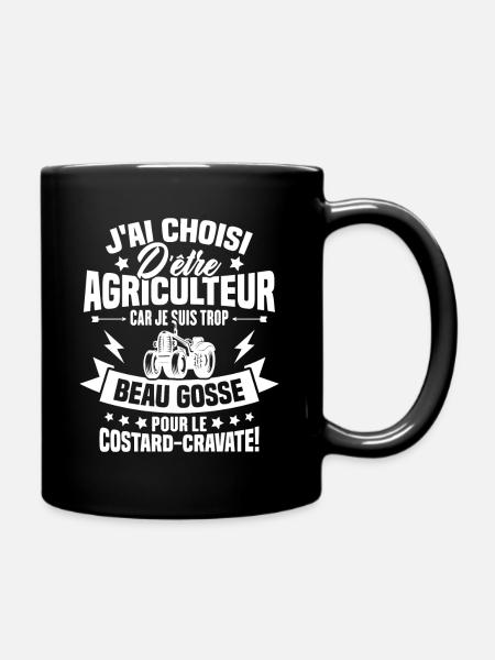 Agriculteur et Beau-gosse - Mug uni - noir