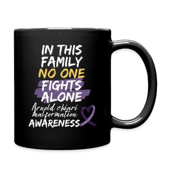 Kampf Arnold Chiari Malformation Warrior Bewusstsein - Tasse einfarbig - Schwarz - Rechts