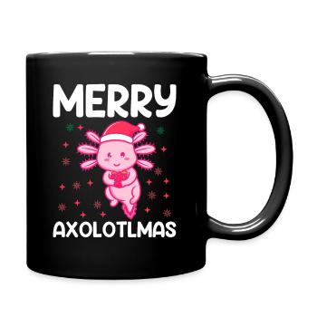 Joyeux Axolotlmas - Joyeux Noël Axolotl - Mug uni - noir - Droite