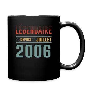 Juillet 2006 Anniversaire Idée Cadeau Vintage - Mug uni - noir - Droite