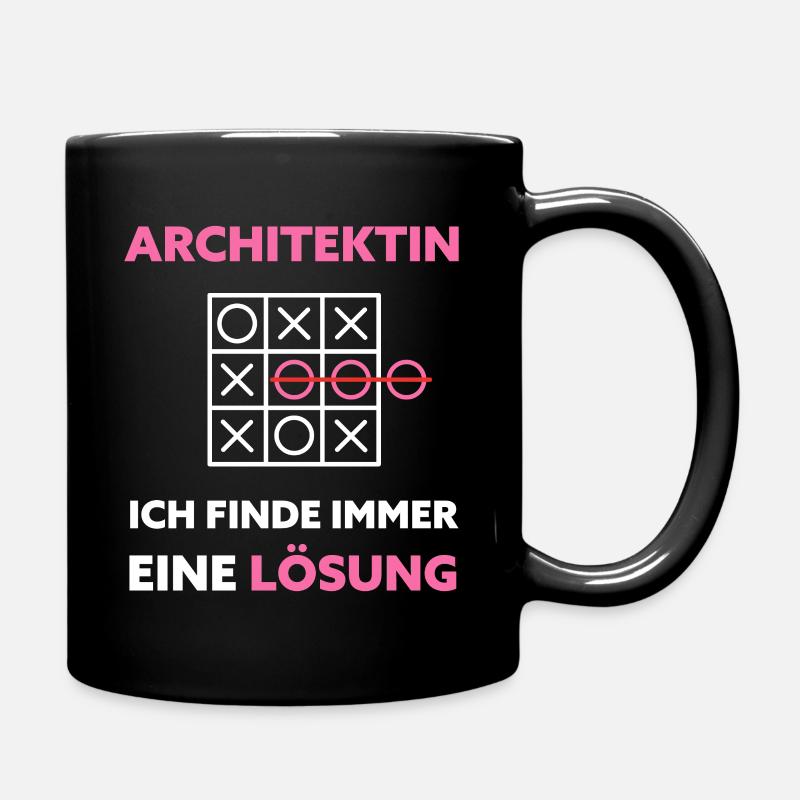 Architektin Architektur Studium Lustiger Spruch - Tasse einfarbig - Schwarz