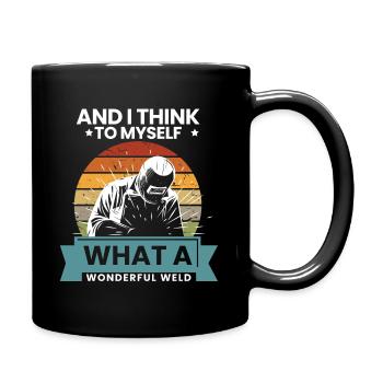 et je me dis quel merveilleux design de soudure - Mug uni - noir - Droite