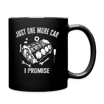 Juste une pièce de voiture de plus que je promets - Mug uni - noir - Droite