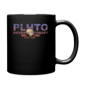 N’oubliez jamais Pluto Design Retro Style Funny Space - Mug uni - noir - Droite