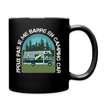 Camping Car Je Peux Pas Je Me Barre En Camping Car - Mug uni - noir - Droite