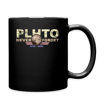 N’oubliez jamais Pluto Design Retro Style Funny Space - Mug uni - noir - Droite