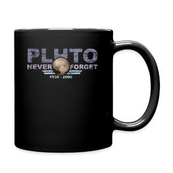 N’oubliez jamais Pluto Design Retro Style Funny Space - Mug uni - noir - Droite