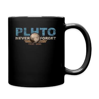N’oubliez jamais Pluto Design Retro Style Funny Space - Mug uni - noir - Droite