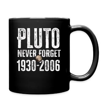 N’oubliez jamais Pluto Design Retro Style Funny Space - Mug uni - noir - Droite