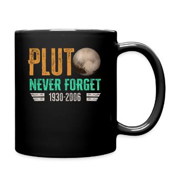 N’oubliez jamais Pluto Design Retro Style Funny Space - Mug uni - noir - Droite