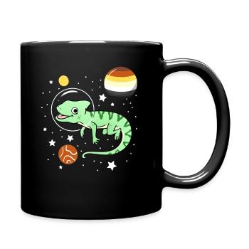 Chamäleon Astronaut Gay Bear Pride - Tasse einfarbig - Schwarz - Rechts