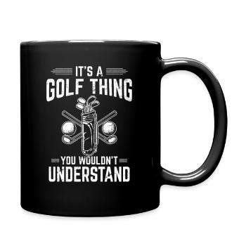 C’est une chose de golf drôle joueur de golf amateur de golf - Mug uni - noir - Droite