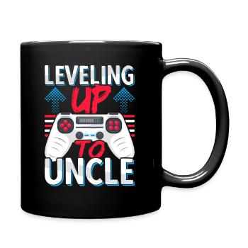 Futur oncle attendant - Passer au niveau supérieur à l’oncle - Mug uni - noir - Droite