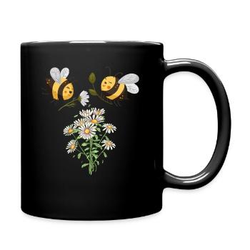 Marguerites Daisy Summer Daisies Flower Garden - Tasse einfarbig - Schwarz - Rechts