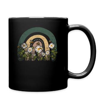 Marguerites Daisy Summer Daisies Flower Garden - Tasse einfarbig - Schwarz - Rechts