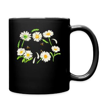 Marguerites Daisy Summer Daisies Flower Garden - Tasse einfarbig - Schwarz - Rechts