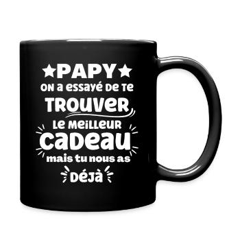 Meilleur cadeau pour Papy - Fête des grands-pères - Mug uni - noir - Droite