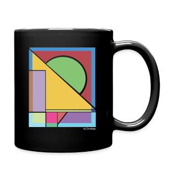 Energetic Geometric by Cinodrago - Mug uni - noir - Droite