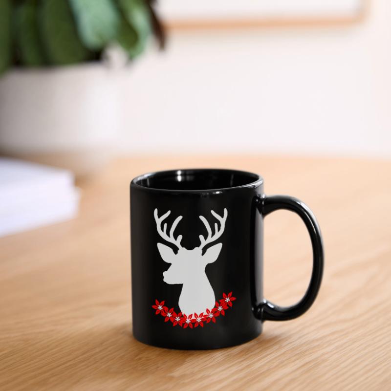 Schweizer Hirsch Tasse einfarbig