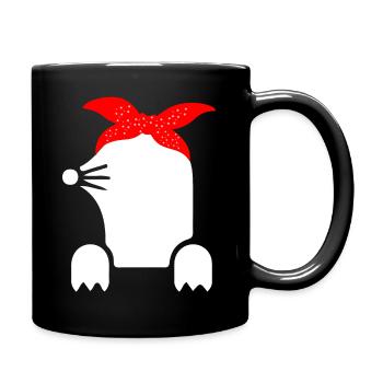 The mole - Full Colour Mug - black - Right