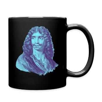 Jean-Baptiste Poquelin, bekannt als Molière - Mon Théâtre - Tasse einfarbig - Schwarz - Rechts