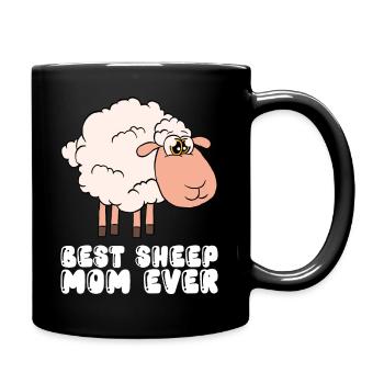 Best Sheep Mother Ever - Full Colour Mug - black - Right