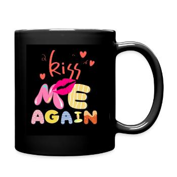Kiss me again - Full Colour Mug - black - Right