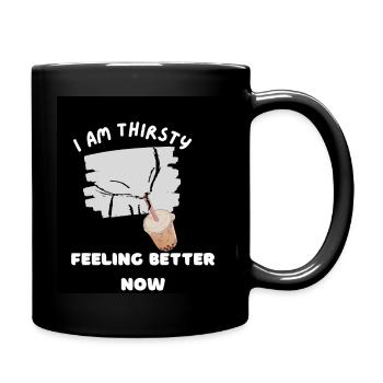 I am thirsty - Full Colour Mug - black - Right
