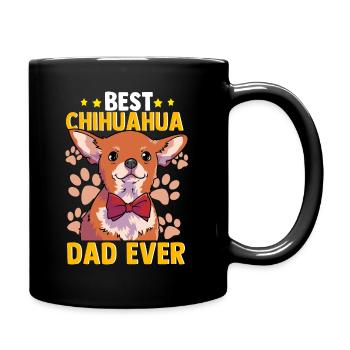 Hund Hundeliebhaber Chihuahua Dad Daddy - Tasse einfarbig - Schwarz - Rechts