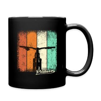 Vélo Passion VTT - Mug uni - noir - Droite