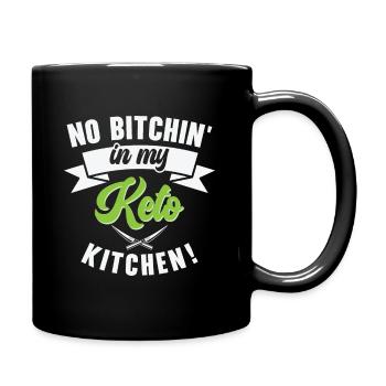 Keto-Diät Ernährungsberaterin Küche - Tasse einfarbig - Schwarz - Rechts