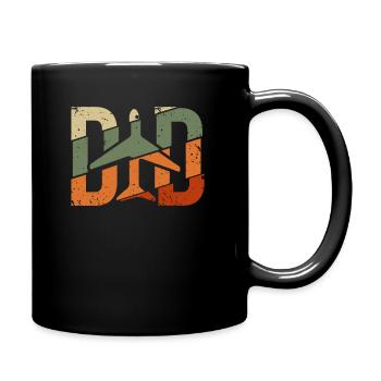 Pilot Captain Pilot Glider - Full Colour Mug - black - Right