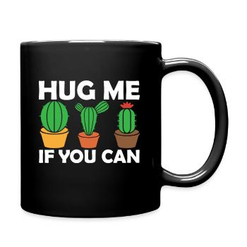 Embrassez-moi si vous le pouvez - Cactus - Mug uni - noir - Droite
