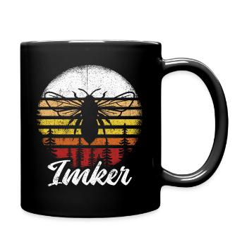 Imker Imkerei Bienenzucht Bienen - Tasse einfarbig - Schwarz - Rechts