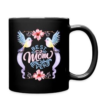 Best-Mom-Ever, Mother's Day saying - Full Colour Mug - black - Right