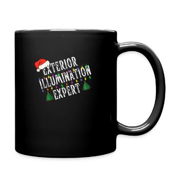 Cute Vintage Exterior Illumination Expert - Full Colour Mug - black - Right