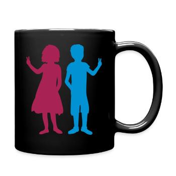 Brother Sister Siblings Crew - Full Colour Mug - black - Right