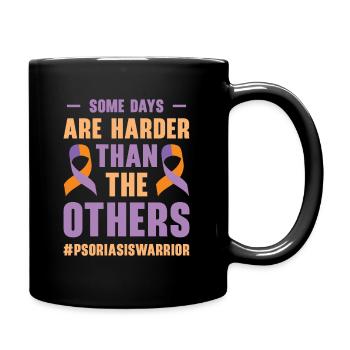Guerriers du psoriasis Certains jours, c’est - Mug uni - noir - Droite