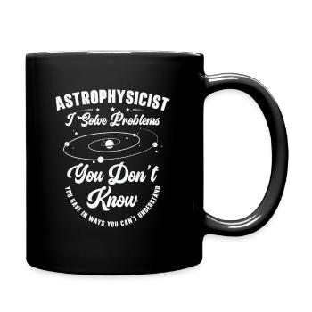 Astrophysicien Je résous des problèmes Drôle - Mug uni - noir - Droite