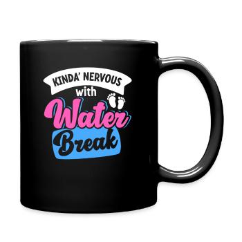 Pregnancy Funny Announcement Reveal - Full Colour Mug - black - Right
